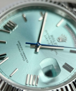 Rolex day-date 228236 ice blue dial 40mm