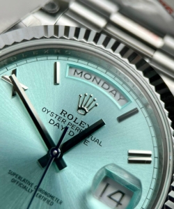 Rolex day-date 228236 ice blue dial 40mm