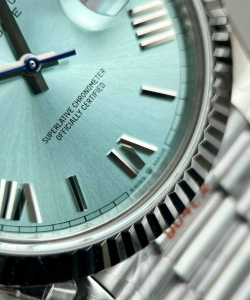 Rolex day-date 228236 ice blue dial 40mm