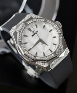 hublot orlinski white dial custom moissanite diamonds hong kong 40mm