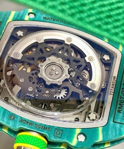 Richard Mille rm67-02 case green carbon refined super light 37 grams 38.7 47.52mm