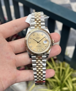 Rolex datejust gold wrapped champagne dial 41mm