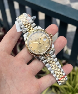 Rolex datejust gold wrapped champagne dial 41mm