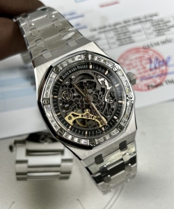 audemars piguet royal oak 15412bc skeleton moissanite 41mm