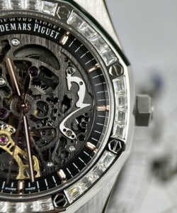 audemars piguet royal oak 15412bc skeleton moissanite 41mm