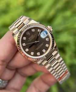 Rolex datejust chocolate dial super 11 31mm