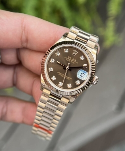 Rolex datejust chocolate dial super 11 31mm