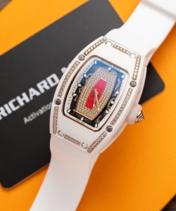 Richard Mille rm07-01 with diamonds white ceramic case 36mm