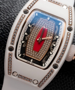 Richard Mille rm07-01 with diamonds white ceramic case 36mm