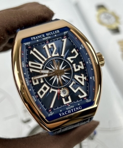 franck muller v45 men’s blue rose gold case 45mm