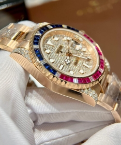 Rolex gmt-master ii 126755 saru gold wrapped sapphire 41mm