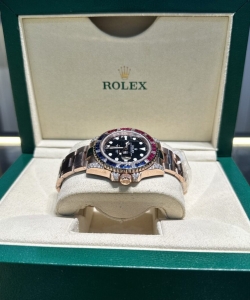 Rolex gmt-master ii 126755 saru gold wrapped moissanite 41mm