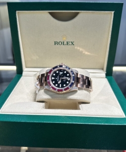 Rolex gmt-master ii 126755 saru gold wrapped moissanite 41mm