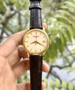 Patek Philippe calatrava 5227j leather strap 39mm