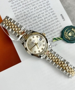 Rolex datejust 18k gold wrapped white dial 31mm