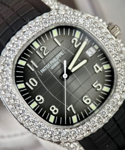 Patek Philippe aquanaut 5719 moissanite diamond 40mm