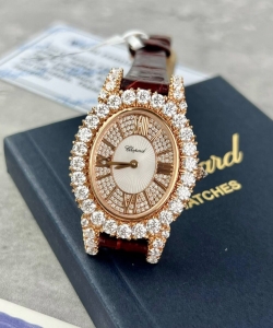 chopard with moissanite diamonds 18k gold wrapped 34mm