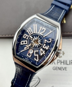 franck muller v45 blue 45mm