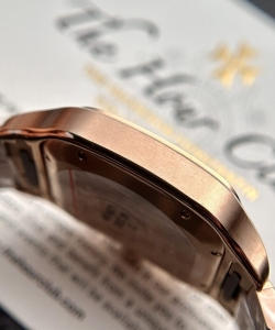 cartier santos rose gold 39.8mm