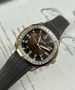 Patek Philippe aquanaut 5167r gold wrapped moissanite 40mm