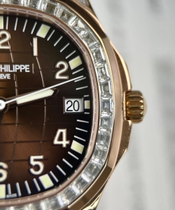 Patek Philippe aquanaut 5167r gold wrapped moissanite 40mm