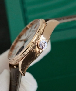 Rolex cellini moonphase 50535 leather strap 39mm