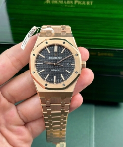 audemars piguet royal oak 15400 gold wrapped black dial zf 41mm