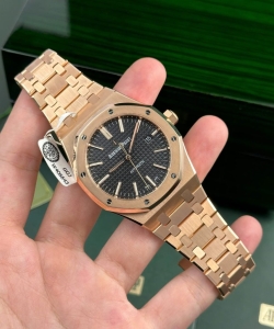 audemars piguet royal oak 15400 gold wrapped black dial zf 41mm