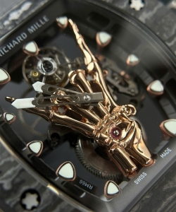 Richard Mille rm66 flying tourbillon carbon 42.7×49.9mm