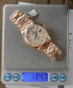 Rolex day-date dial mother of pearl custom gold wrapped 36mm