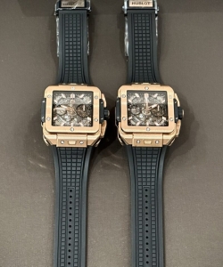 hublot big bang square rose gold rubber strap bbf 42mm