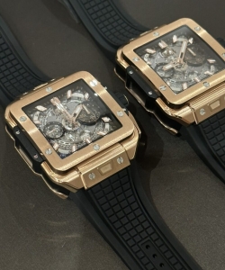 hublot big bang square rose gold rubber strap bbf 42mm