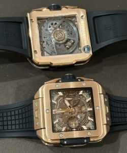 hublot big bang square rose gold rubber strap bbf 42mm