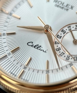 Rolex cellini date 50515 gold wrapped leather strap 39mm