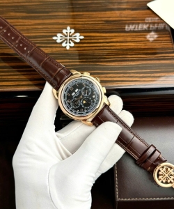 Patek Philippe perpetal calendar 5270 leather strap 41mm