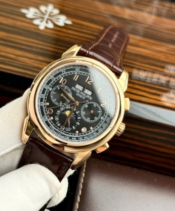 Patek Philippe perpetal calendar 5270 leather strap 41mm