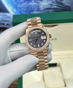 Rolex day-date purple mother of pearl dial super watch 40mm