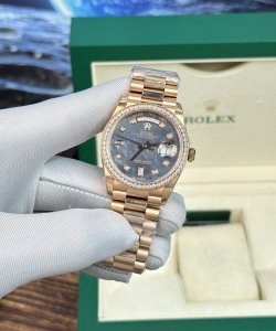 Rolex day-date purple mother of pearl dial super watch 40mm