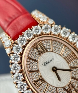 chopard full moissanite diamonds gold wrapped 34mm