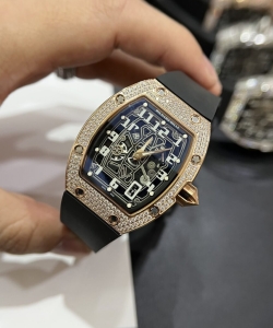 Richard Mille rm67-01 rose gold rubber strap 40mm