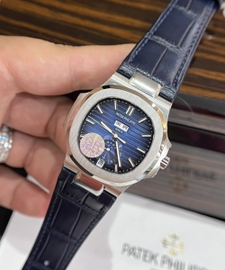 Patek Philippe nautilus 5726g blue leather strap grf 40.5mm