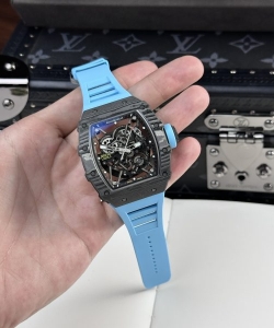 Richard Mille rm35-02 custom full carbon case blue bbr 44mm