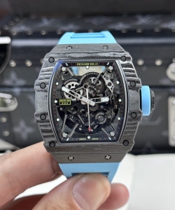 Richard Mille rm35-02 custom full carbon case blue bbr 44mm