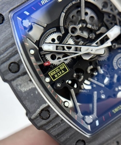 Richard Mille rm35-02 custom full carbon case blue bbr 44mm