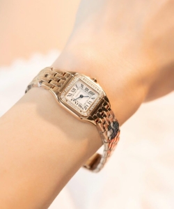 cartier panthere rose gold with diamond bezel 22mm