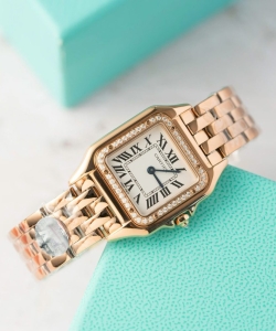 cartier panthere women’s rose gold quartz 27mm