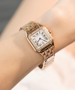 cartier panthere women’s rose gold quartz 27mm