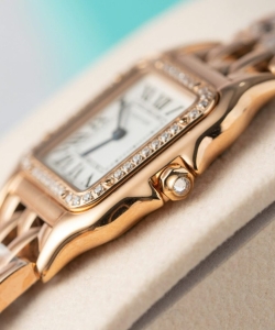 cartier panthere women’s rose gold quartz 27mm