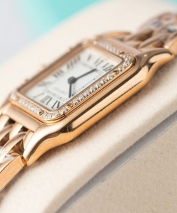 cartier panthere women’s rose gold quartz 27mm