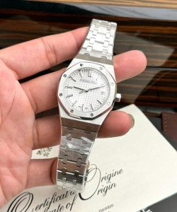 audemars piguet royal oak white dial automatic 34mm